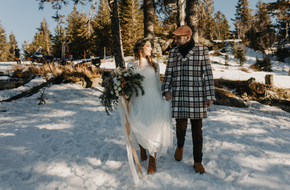 Winter Wedding Mountain Love