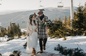 Winter Wedding Mountain Love
