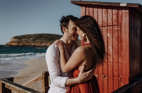 Verlobung am Strand von Cala Conta auf Ibiza
