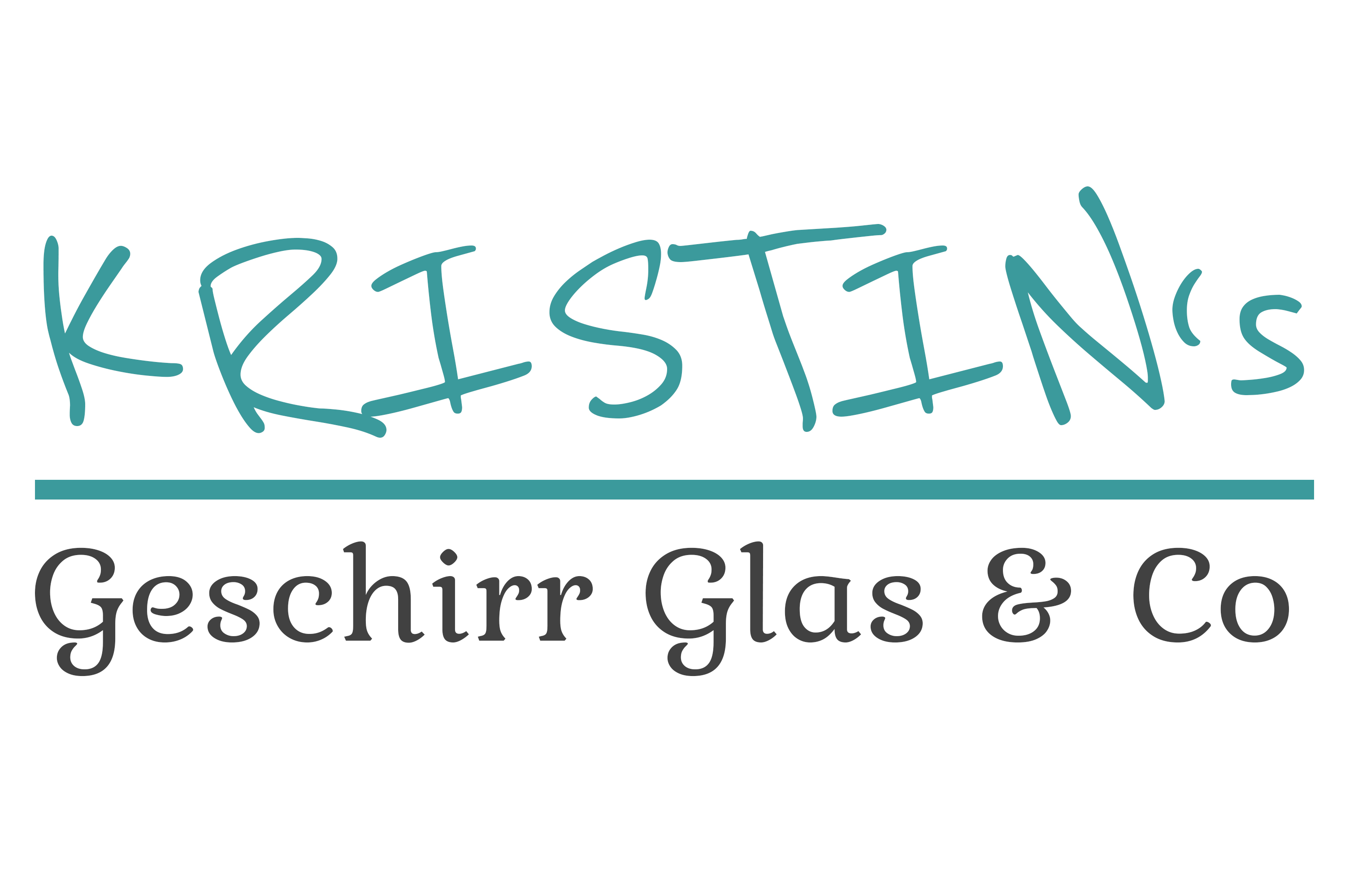 KRISTIN’s Geschirr Glas und Co